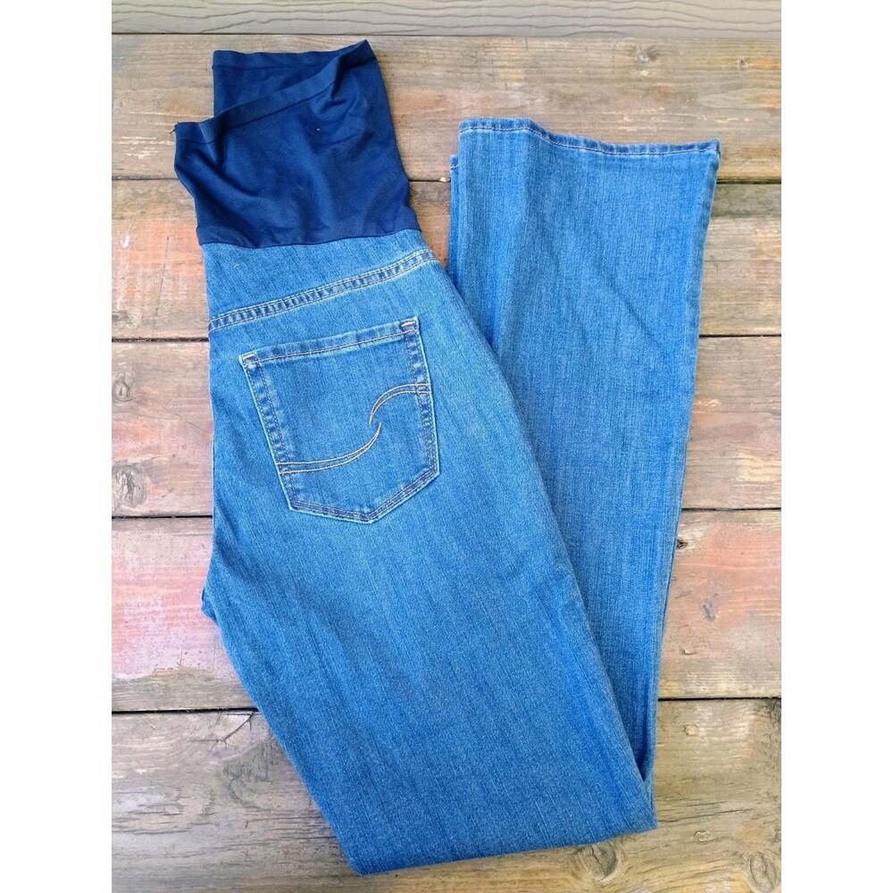 Signature Gold by Levi Strauss Maternity Pregnancy Bootcut Jeans Sz Medium